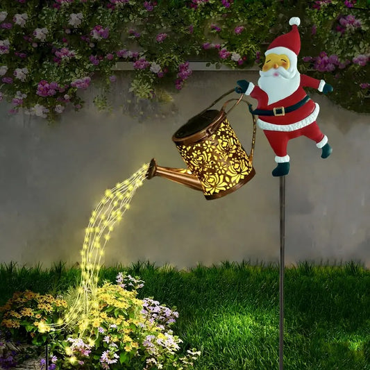Handgemachte Magische Solargießkanne - Weihnachtsedition